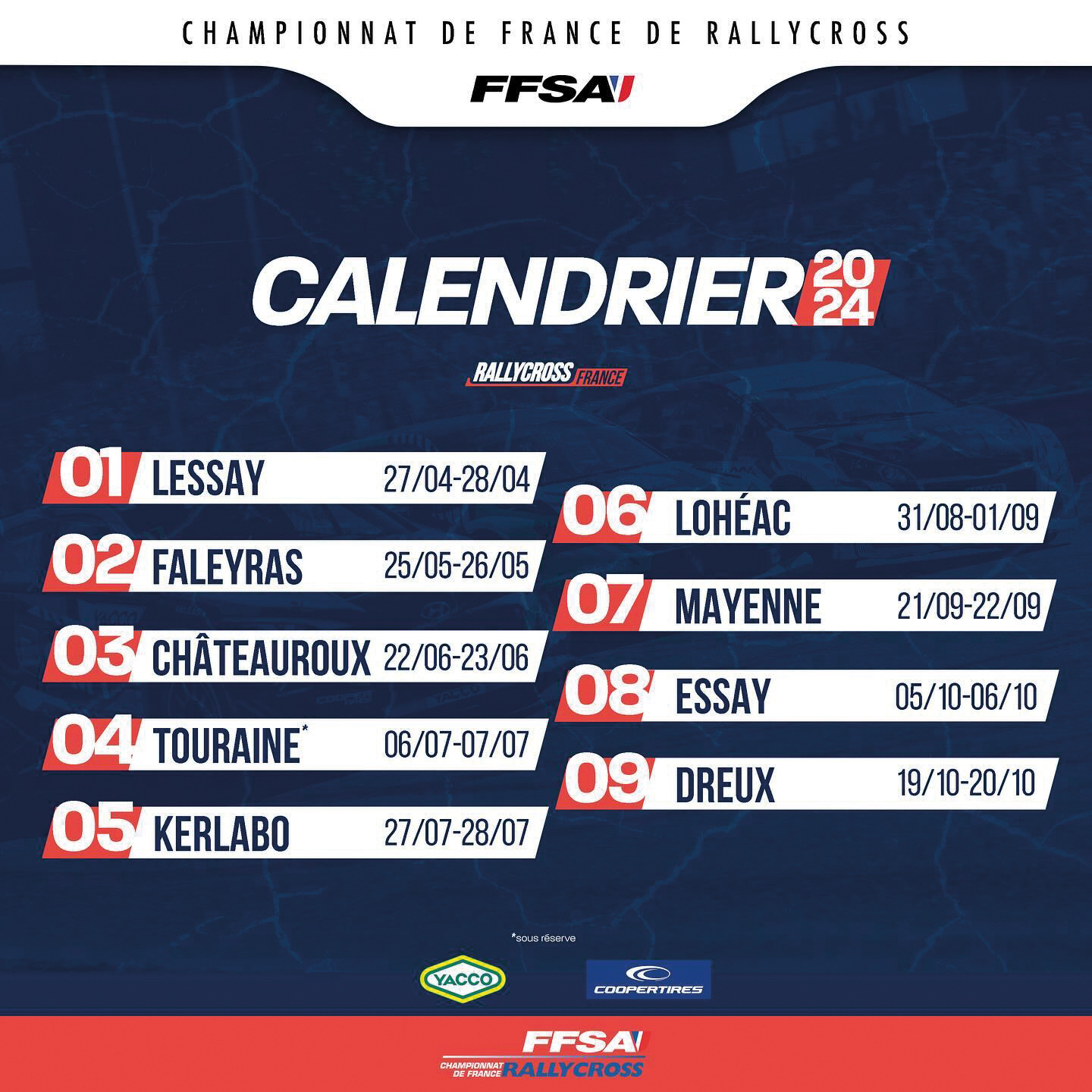 Rallycross calendrier 2023, MDA Compétition