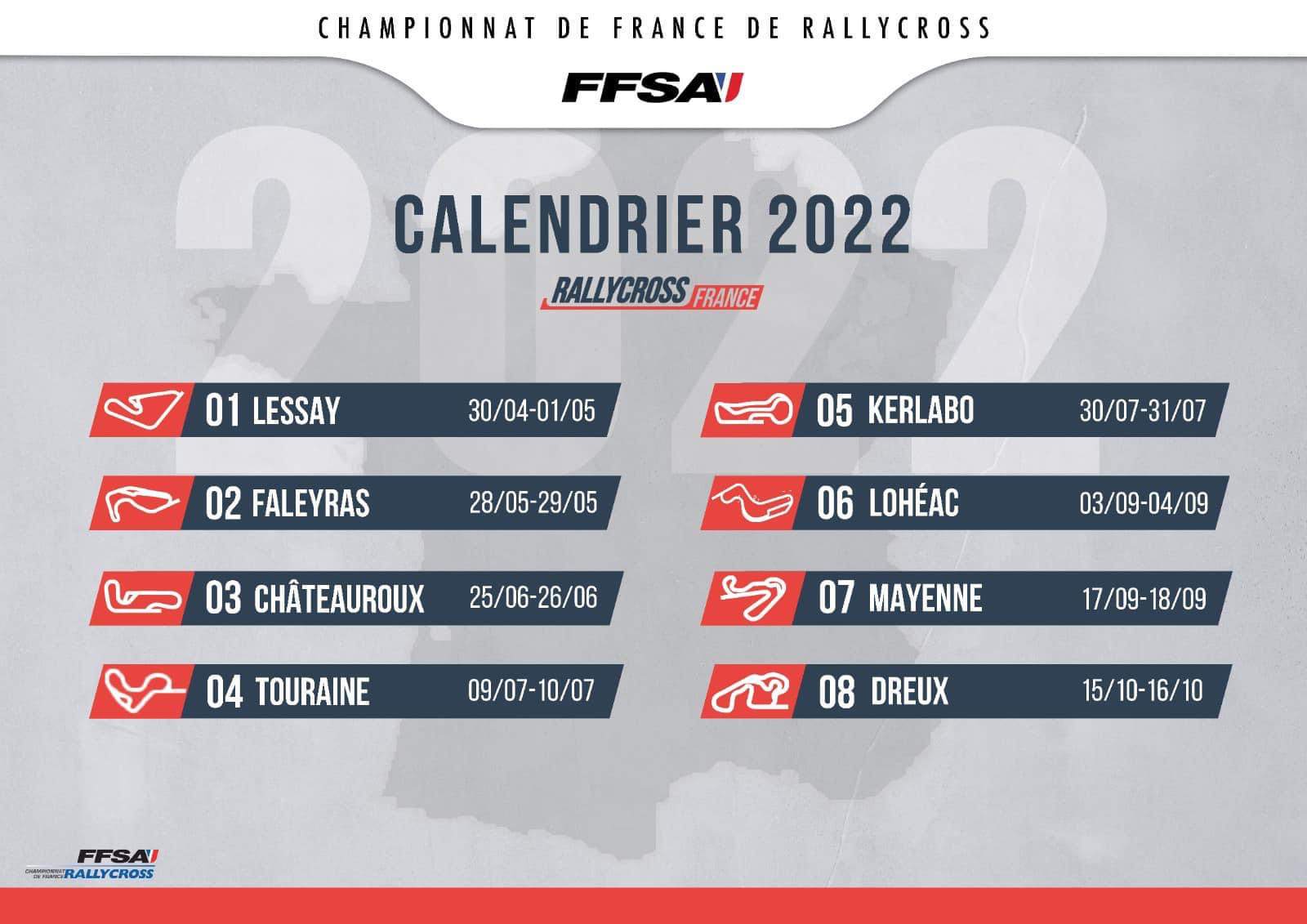 Rallycross calendrier 2022, MDA Compétition